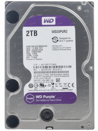 Жесткий диск WD Purple WD20PURZ Жесткий диск WD Purple WD20PURZ