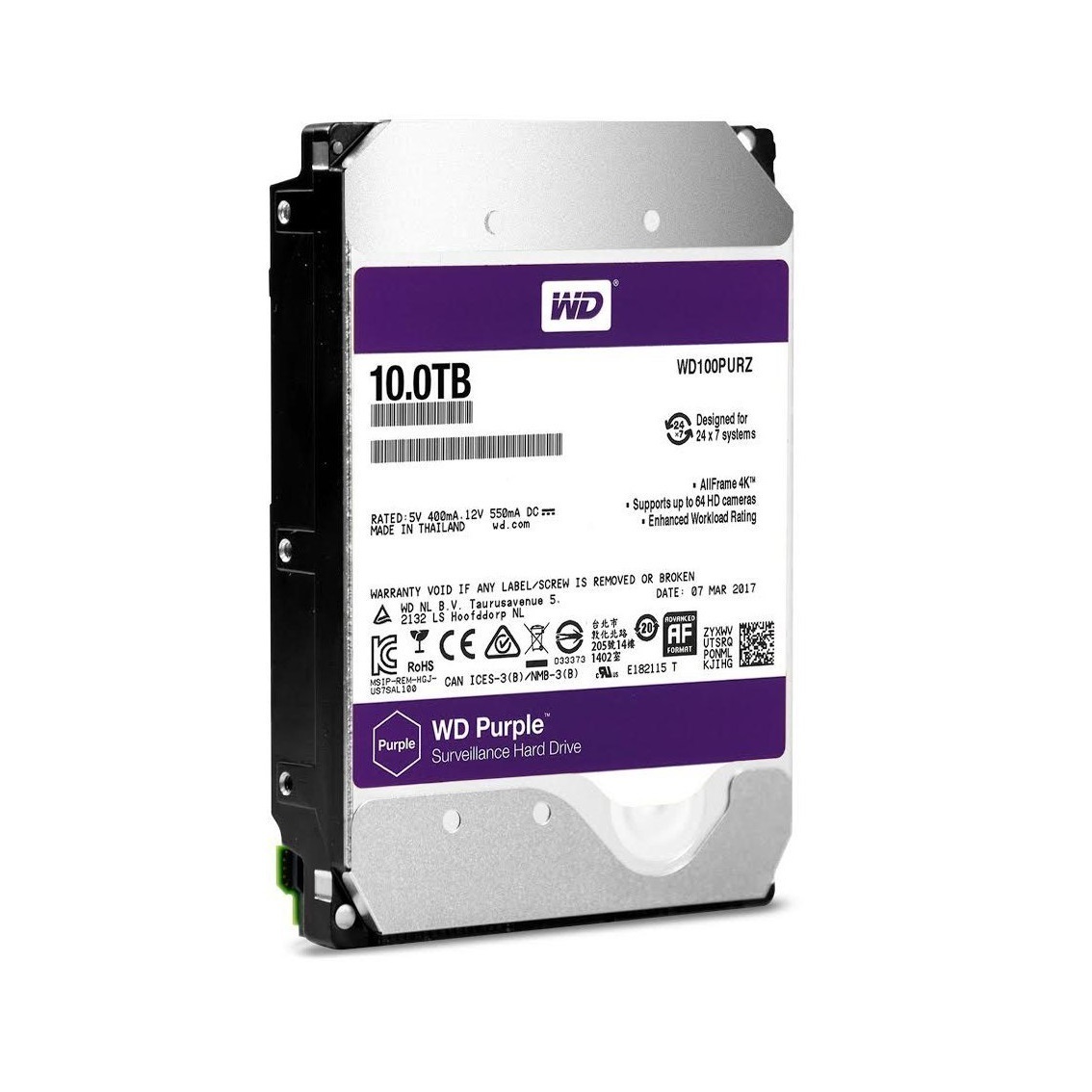 Жесткий диск WD Purple WD100PURZ Жесткий диск WD Purple WD100PURZ